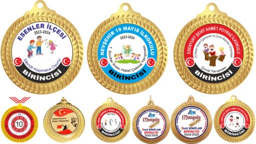 Geleneksel Çocuk Oyunları Madalyası, Bursa Geleneksel Çocuk Oyunları Madalyası, Yakan Top Yarışması Madalyası, Sek Sek Yarışması Madalyası, Sandalye Kapmaca Madalyası, Mendil Kapmaca Madalyası, Çuval Yarışı Madalyası, İp Atlama Madalyası, yumurta Yarışı Madalyası, Yağ Satarım Bal Satarım Madalyası, Halat Çekme Yarışı, Yakan Top Madalyası, İstop Madalyası,